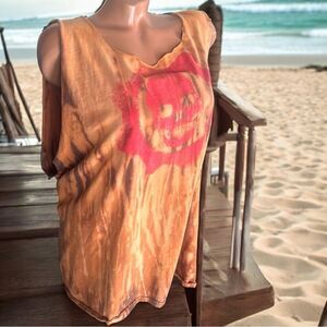 Gears of War l Orange/Black Tshirt, Top l Red Skull Design l XXL l EUC